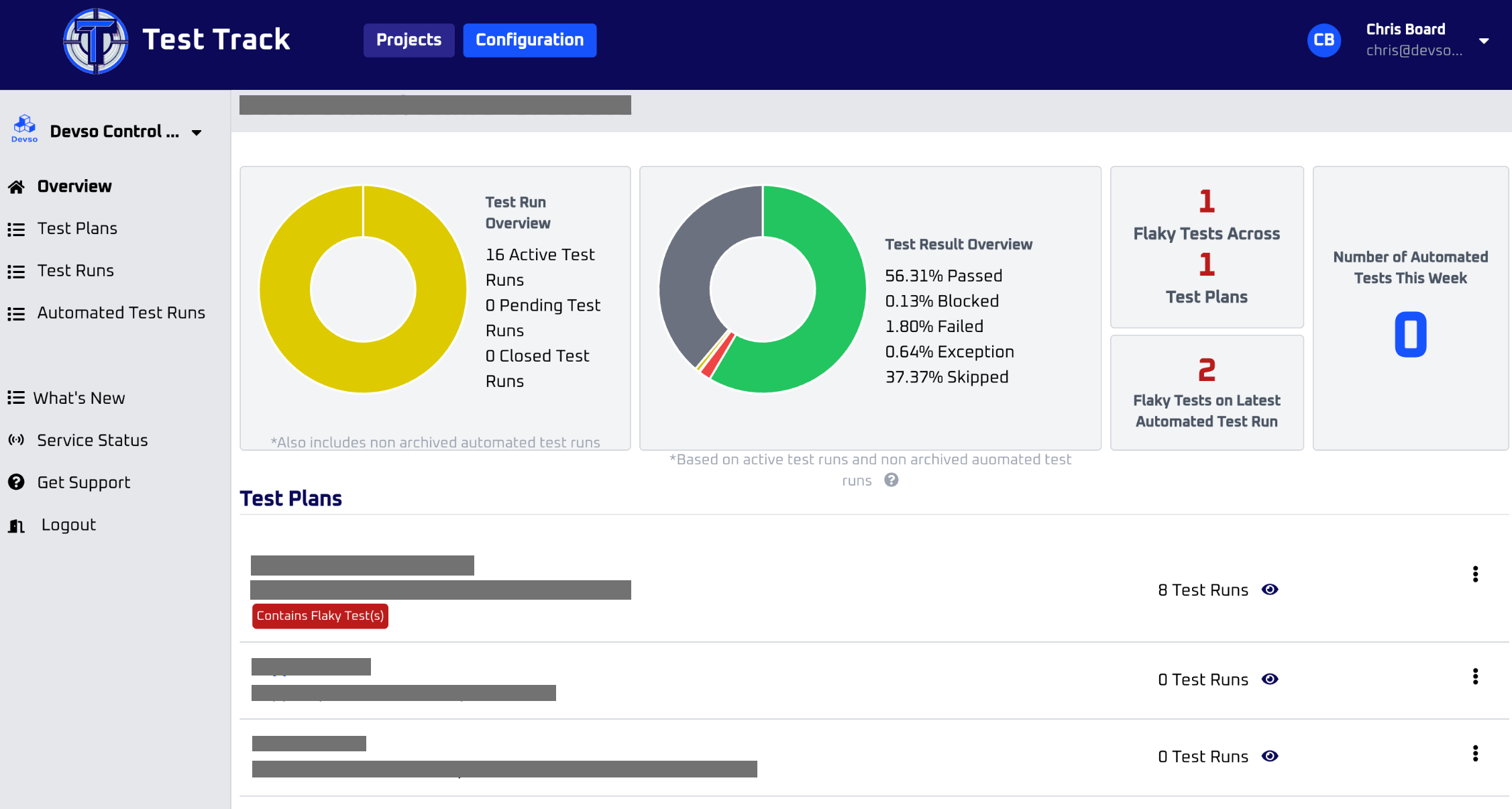 Test Track Project Overview